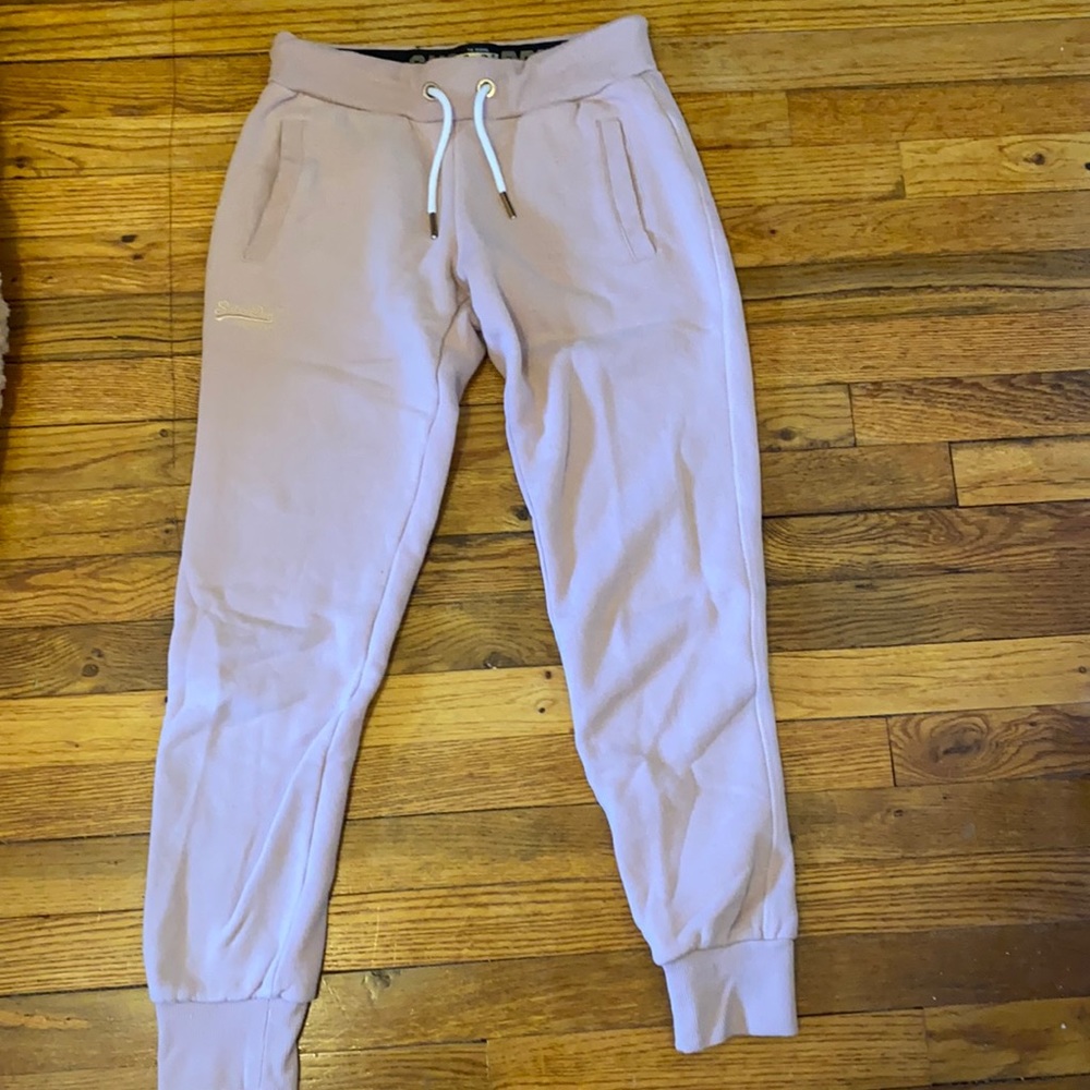 Pale Pink SuperDry joggers